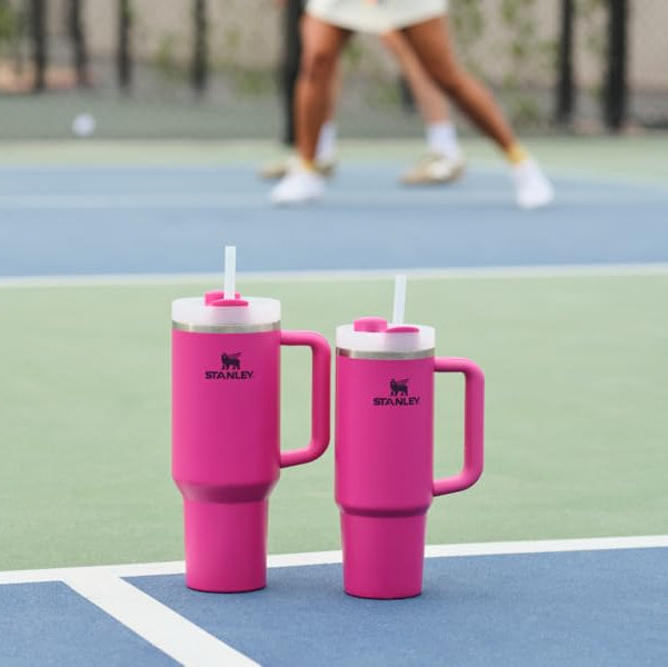 Stanley Quencher H2.0 Tumbler with Handle and Straw 40 oz | Flowstate 3-Position Lid | Cup Holder Compatible for Travel | Insulated Stainless Steel Cup | BPA-Free | Cream 2.0