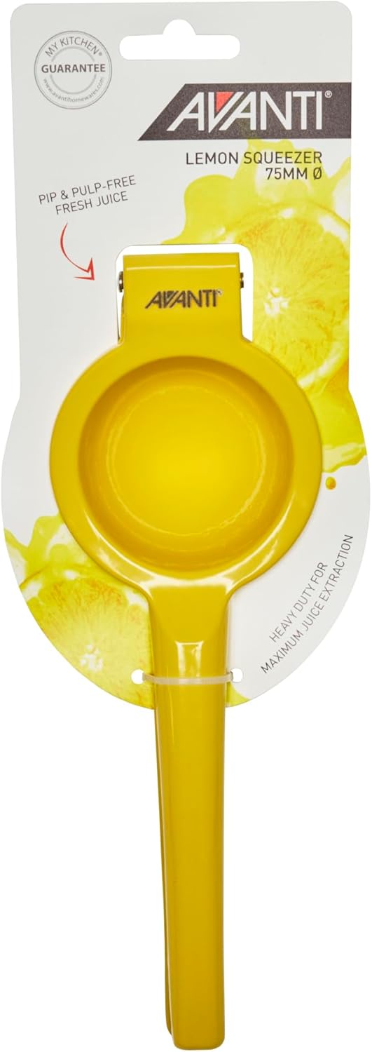 Avanti Lemon Citrus Squeezer Juicer, Yellow, 26 cm x 8.5 cm