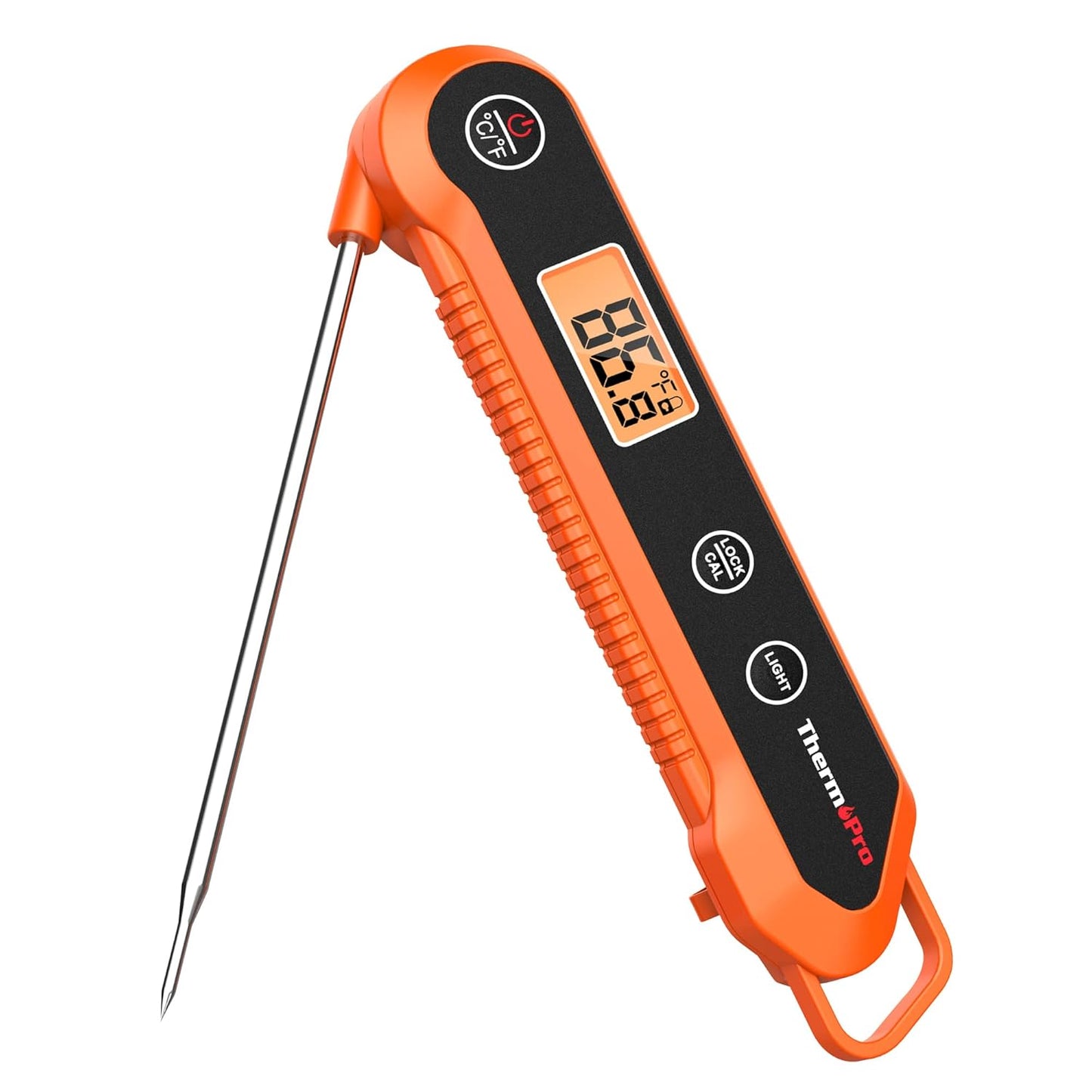ThermoPro Digital Instant Read Meat Thermometer for Grilling Waterproof Kitchen Food Thermometer with Calibration & Backlight Smoker Oil Fry Candy Thermometer